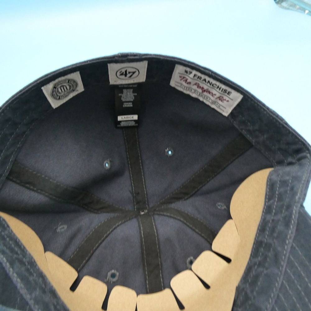 '47 Brand Hat Mens Large Franchise‎ Michigan Wolverines Navy Blue Cotton Fitted - Picture 7 of 9
